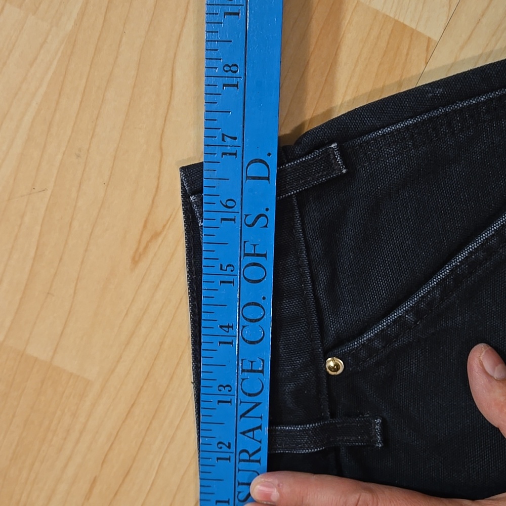 Vtg Carhartt Helmets to Hardhats Double Knee Black Work Pants B01-BLK 36x36 - Picture 15 of 16